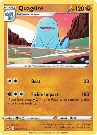 Quagsire 084  - Reverse Holofoil SWSH04 Vivid Voltage - Rare