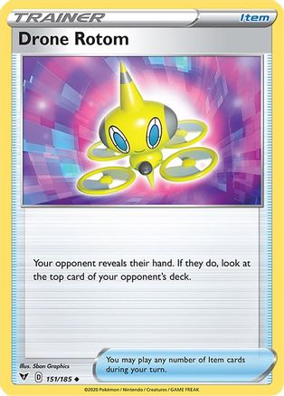 Drone Rotom 151  - Reverse Holofoil SWSH04 Vivid Voltage - Uncommon