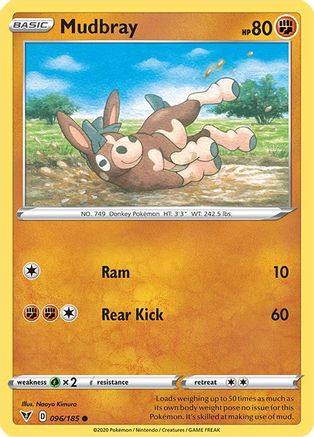 Mudbray 096  - Reverse Holofoil SWSH04 Vivid Voltage - Common