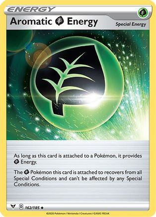 Aromatic Grass Energy 162  - Reverse Holofoil SWSH04 Vivid Voltage - Uncommon