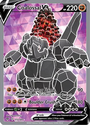 Coalossal V (Full Art) 173  - Holofoil SWSH04 Vivid Voltage - Ultra Rare