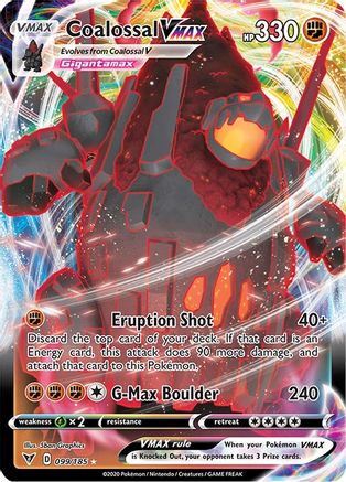 Coalossal VMAX 099  - Holofoil SWSH04 Vivid Voltage - Ultra Rare