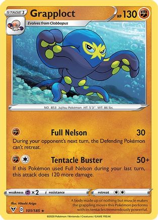 Grapploct 101  - Reverse Holofoil SWSH04 Vivid Voltage - Rare