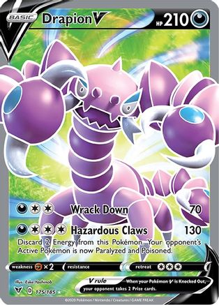Drapion V (Full Art) 175  - Holofoil SWSH04 Vivid Voltage - Ultra Rare
