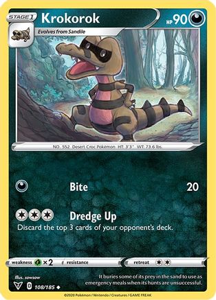 Krokorok 108  SWSH04 Vivid Voltage - Uncommon