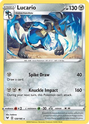 Lucario 120  SWSH04 Vivid Voltage - Rare