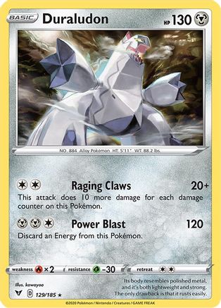 Duraludon 129  - Reverse Holofoil SWSH04 Vivid Voltage - Holo Rare