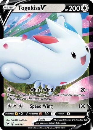 Togekiss V 140  - Holofoil SWSH04 Vivid Voltage - Ultra Rare