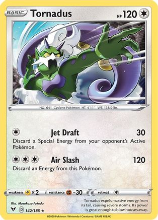 Tornadus 142  - Holofoil SWSH04 Vivid Voltage - Holo Rare