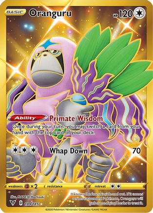 Oranguru (Secret) 199  - Holofoil SWSH04 Vivid Voltage - Secret Rare