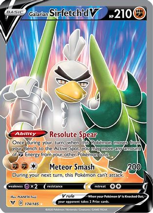 Galarian Sirfetch'd V (Full Art) 174  - Holofoil SWSH04 Vivid Voltage - Ultra Rare