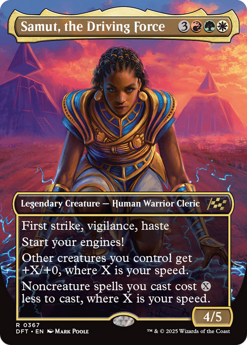 Samut, the Driving Force (Borderless) (DFT-367) - Aetherdrift Foil