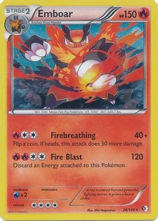 Emboar - 26/149 (Cosmos Holo)/149  - Holofoil Blister Exclusives - Promo