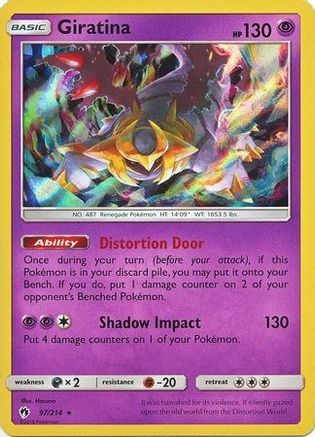 Giratina (Cosmos Holo) 097/214  - Holofoil Blister Exclusives - Promo