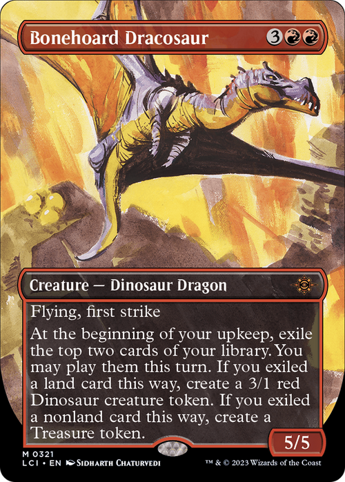 Bonehoard Dracosaur (Borderless) (LCI-321) - The Lost Caverns of Ixalan