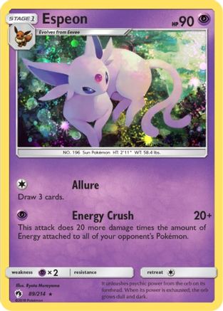 Espeon (Cosmos Holo) 089/214  - Holofoil Blister Exclusives - Promo