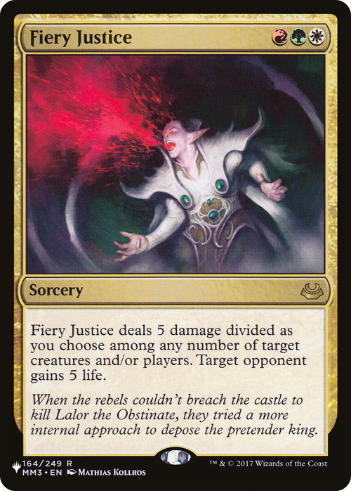 Fiery Justice (LIST-MM3-164) - The List