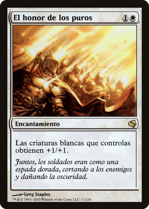 Honor of the Pure (Spanish) - "El honor de los puros" (PS11-011) - Salvat 2011
