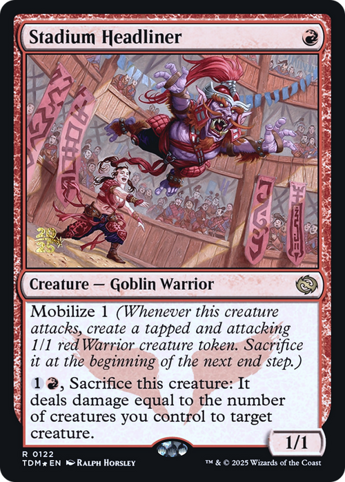 Stadium Headliner (PRE-122S) - Prerelease Cards Foil