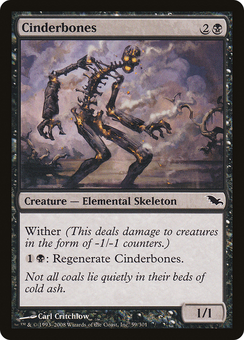 Cinderbones (SHM-059) - Shadowmoor