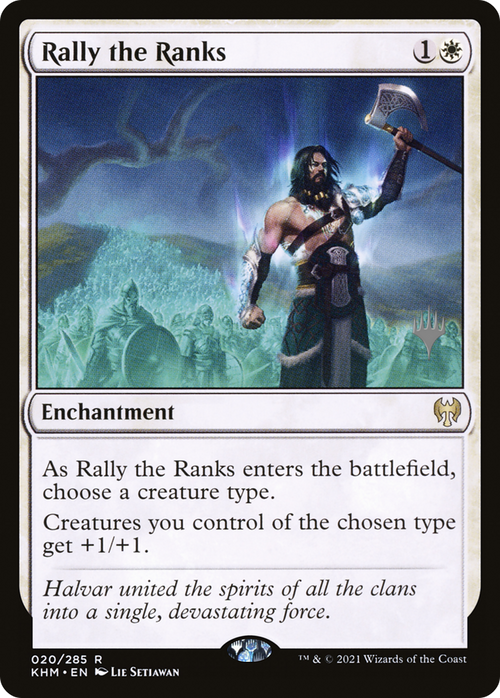 Rally the Ranks (PPKHM-20P) - Kaldheim Promos Foil