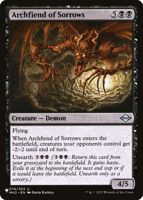 Archfiend of Sorrows (LIST-MH2-74) - The List