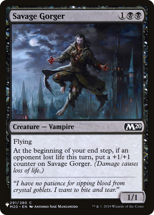 Savage Gorger (LIST-M20-291) - The List