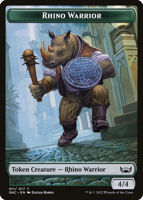 Rhino Warrior (TSNC-011) - Streets of New Capenna Tokens