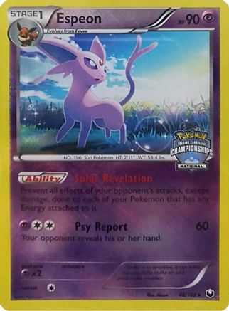 Espeon - 48/108 (National Championships)/108  - Reverse Holofoil League & Championship Cards - Promo