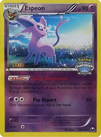 Espeon - 48/108 (National Championships) [Staff]/108  - Reverse Holofoil League & Championship Cards - Promo