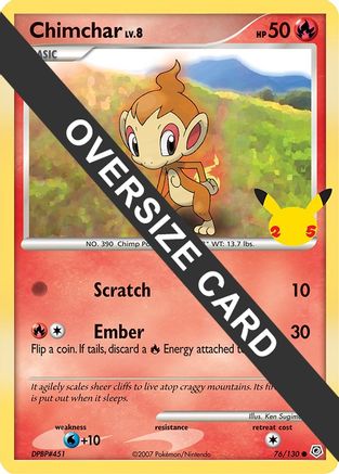 Chimchar 076  First Partner Pack - Promo