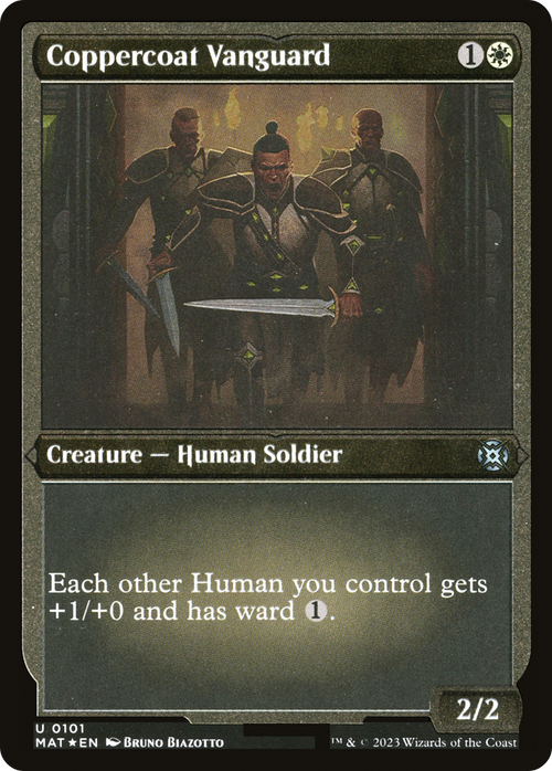 Coppercoat Vanguard (Foil Etched) (MAT-101) - March of the Machine: The Aftermath Foil