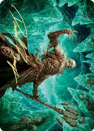 Draugr Necromancer Art Card (Gold-Stamped Signature) (ASKHM-022) - Art Series: Kaldheim