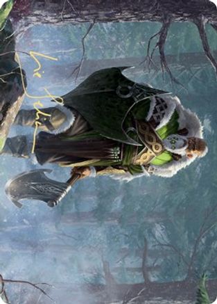 Fynn, the Fangbearer Art Card (Gold-Stamped Signature) (ASKHM-044) - Art Series: Kaldheim