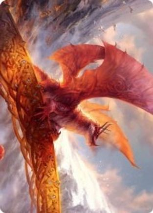Goldspan Dragon Art Card (ASKHM-035) - Art Series: Kaldheim