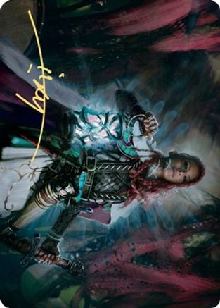 Tergrid, God of Fright Art Card (Gold-Stamped Signature) (ASKHM-027) - Art Series: Kaldheim