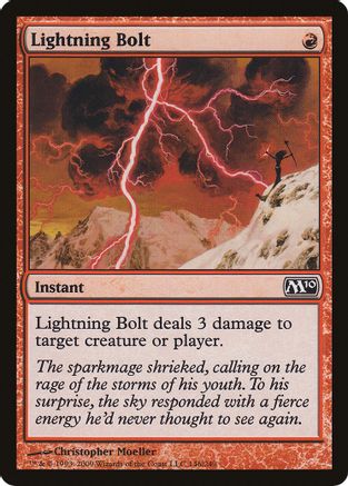Lightning Bolt (M10) (OVER-146) - Oversize Cards
