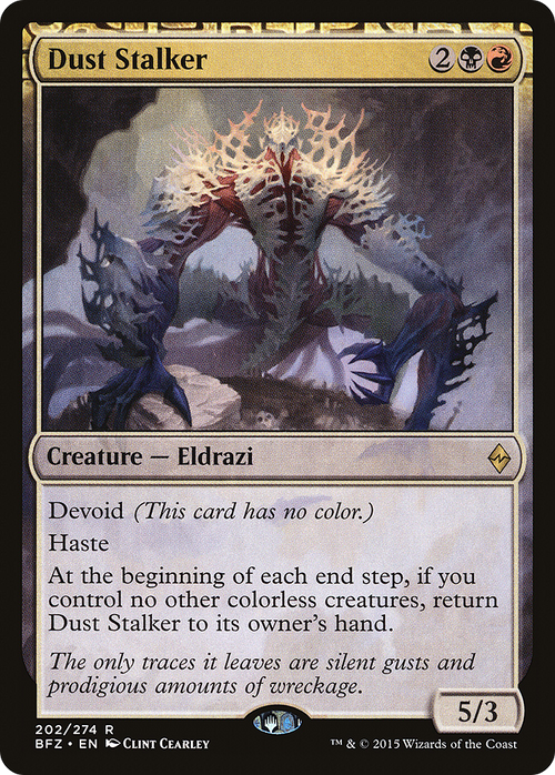 Dust Stalker (BFZ-202) - Battle for Zendikar: (devoid)