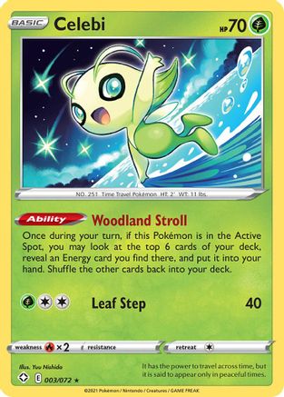 Celebi 003  Shining Fates - Rare