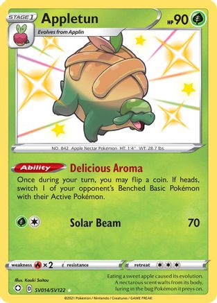 Appletun SV014  - Holofoil Shining Fates Shiny Vault - Shiny Holo Rare