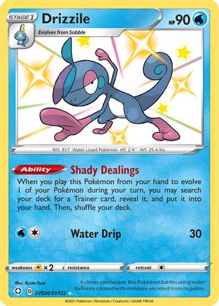 Drizzile SV026  - Holofoil Shining Fates Shiny Vault - Shiny Holo Rare
