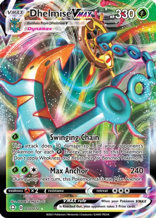 Dhelmise VMAX 010  - Holofoil Shining Fates - Ultra Rare