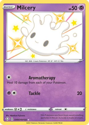 Milcery SV057  - Holofoil Shining Fates Shiny Vault - Shiny Holo Rare