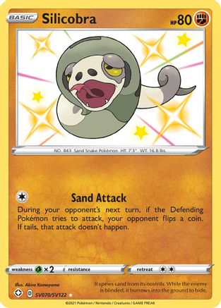 Silicobra SV070  - Holofoil Shining Fates Shiny Vault - Shiny Holo Rare