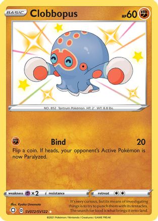 Clobbopus SV072  - Holofoil Shining Fates Shiny Vault - Shiny Holo Rare
