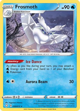 Frosmoth 030  - Holofoil Shining Fates - Holo Rare