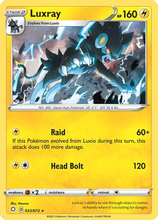 Luxray 033  - Reverse Holofoil Shining Fates - Holo Rare