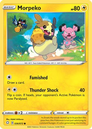 Morpeko (036) (036) 036  - Reverse Holofoil Shining Fates - Common