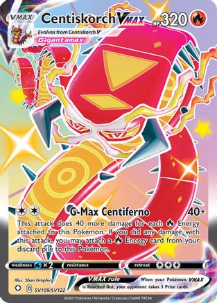 Centiskorch VMAX SV109  - Holofoil Shining Fates Shiny Vault - Shiny Holo Rare