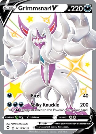 Grimmsnarl V SV116  - Holofoil Shining Fates Shiny Vault - Shiny Holo Rare